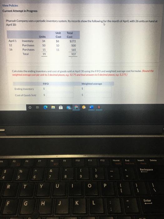  need help as soon as possible View Policies Current Attempt in