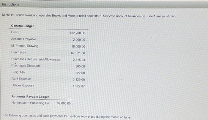  Please complete a General Journal, General Ledger, Accounts Payable Ledger, Schedule