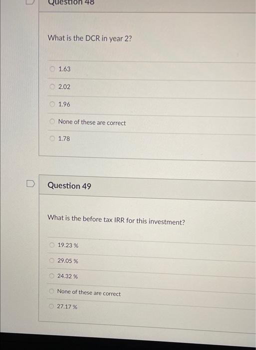 then answer the following 5 questions Purchase price $400,000 70% LTV Term