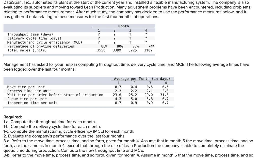 help need this due in less than 24 hours DataSpan, Inc., automated
