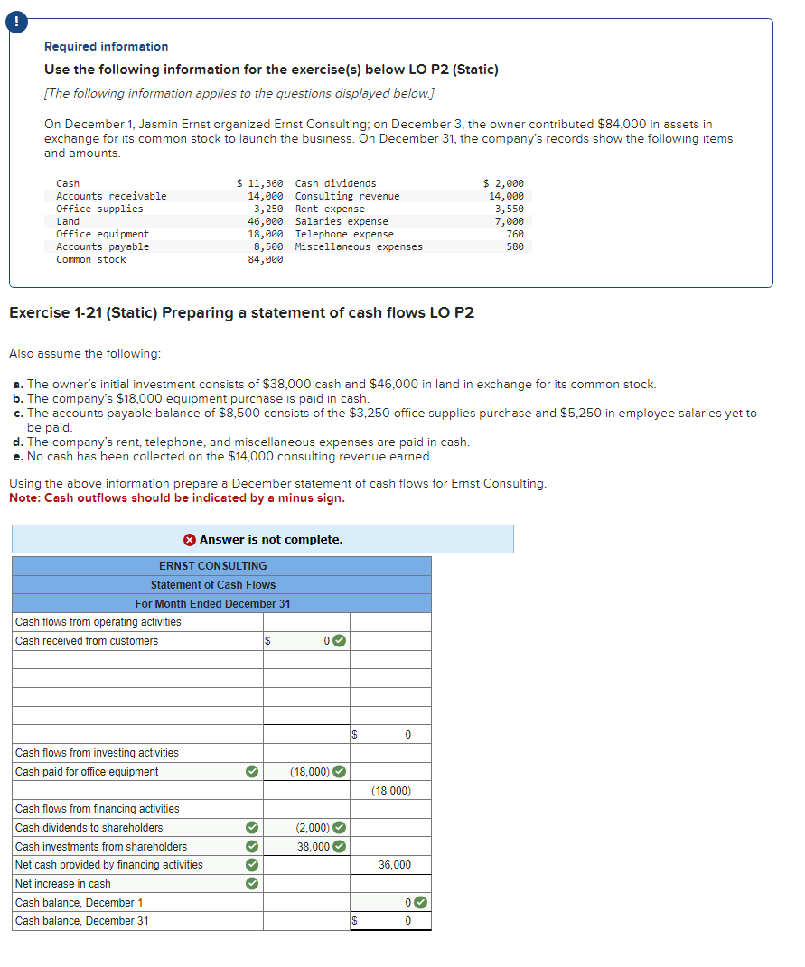 NOT SURE WHAT IM MISSING !# Required information Use the following information