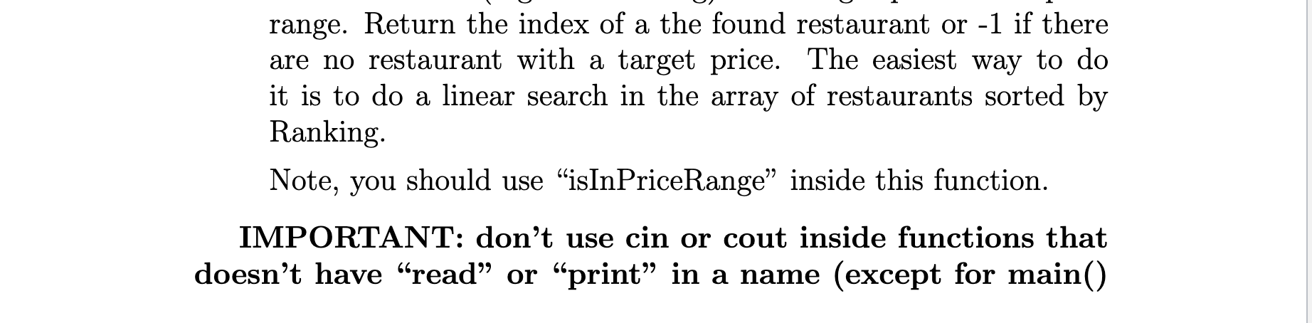compareRestByRank(Restaurant r1,Restaurant r2) { return r1.Ranking } int readRestaurants(ifstream &in, Restaurant restaurants[])