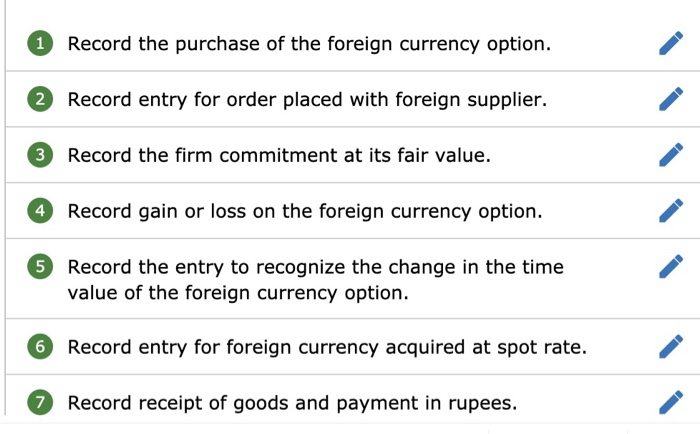 value of the firm commitment is measured by referring to changes in