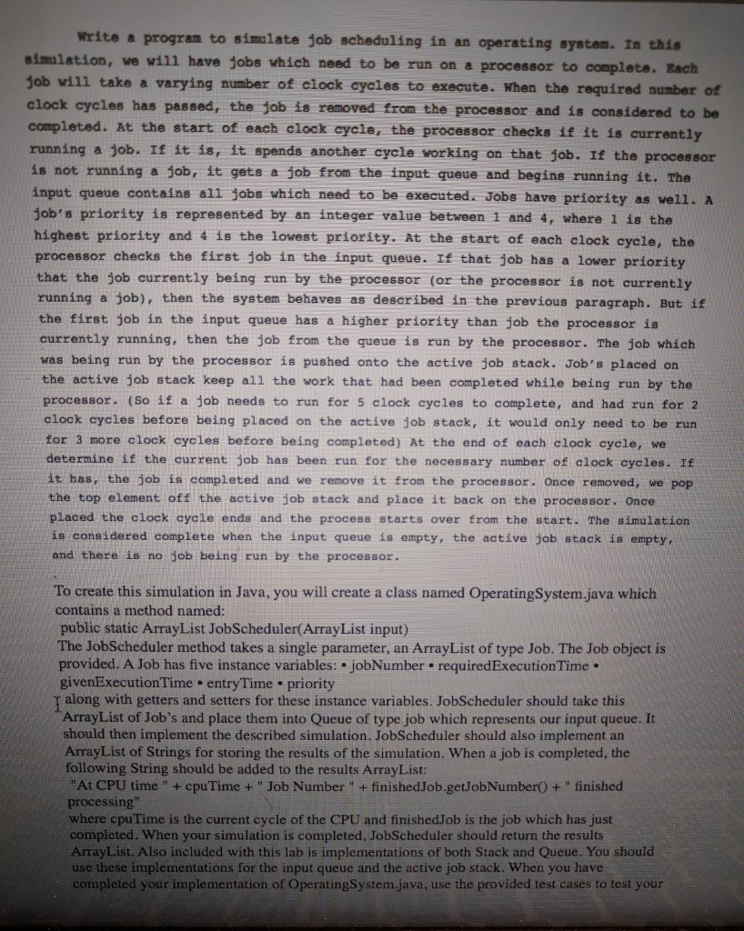  Here Stack.java: public class Stack { private E[] stack; private int