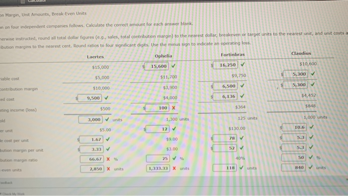 safety) second pic need help with wrong answers Margin of Safety Comer