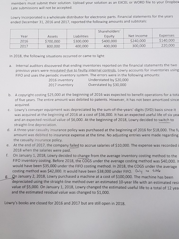 Dropbox members must submit their solution. Upload your solution as an