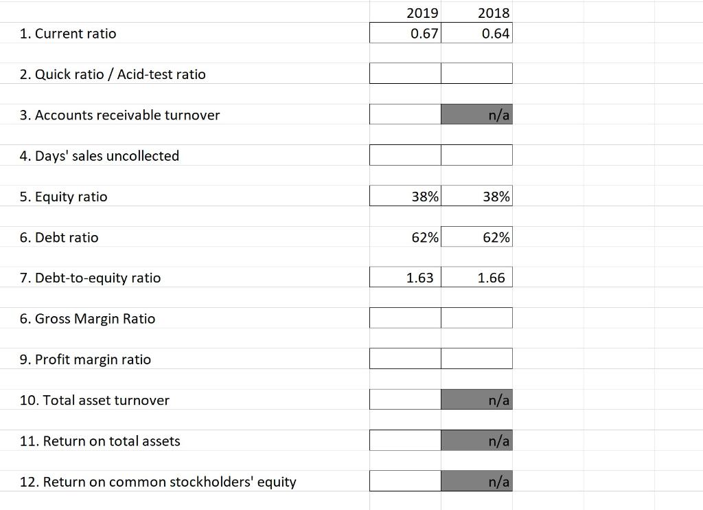 SHEET I need help filling this table out Please If could at