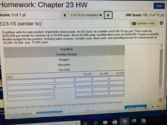  Ch 23 homework Homework: Chapter 23 HW Save potu Score: 0