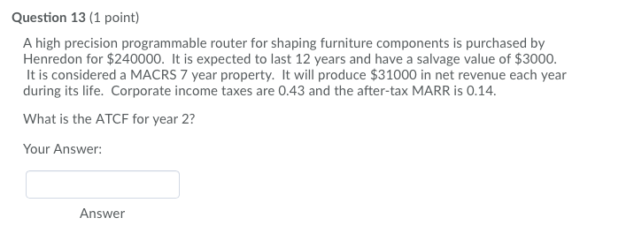 last 12 years and have a salvage value of $5500 It is