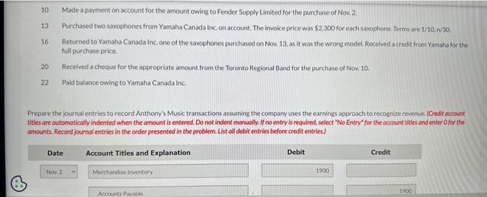 store that buys and sells musical instruments and uses a perpetual imventory