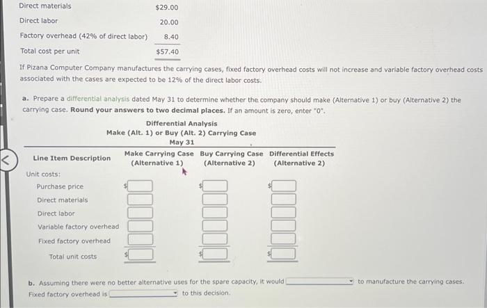 computers at a purchase price of $58 per unit. The company, which