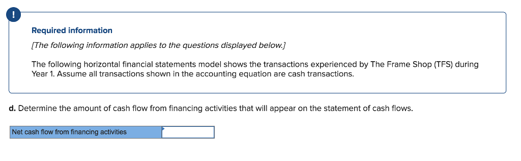to represent financing activity, IA to represent investing activities, OA to represent