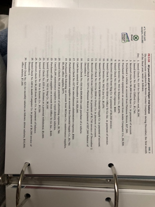 assume that the beginning balances for the customer accounts were zero, except