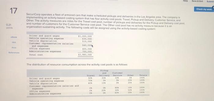  Help Save & Exit Check my w 17 SecuriCorp operates a