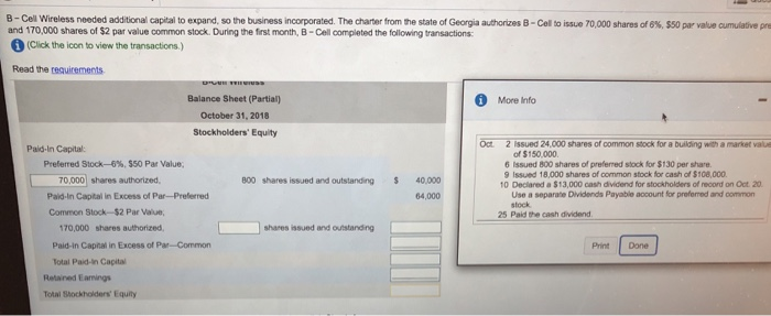 i need help with the blank ones B-Cell Wireless needed additional capital