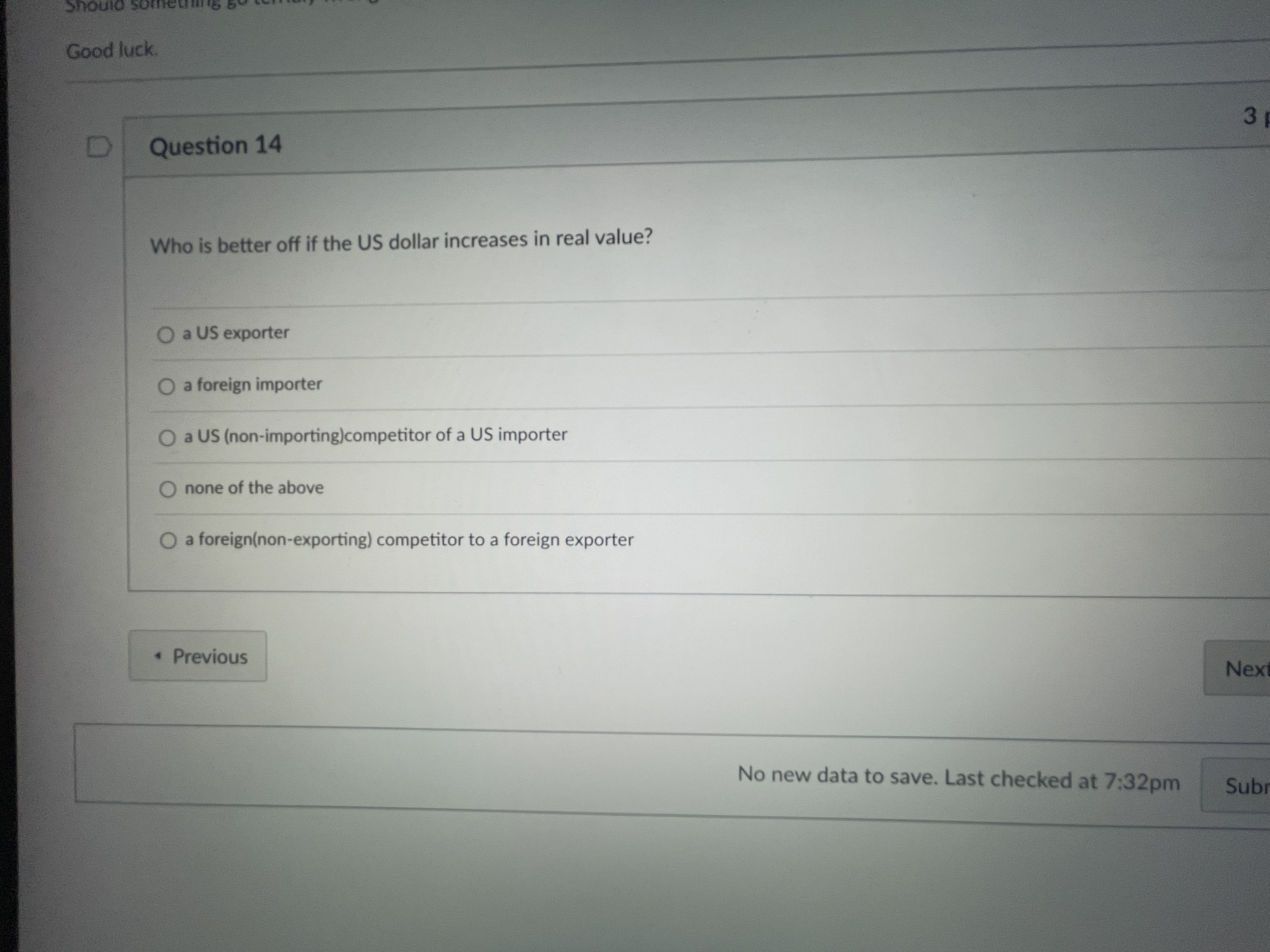  Good luck. Question 14 3 D Question 14 Who is better