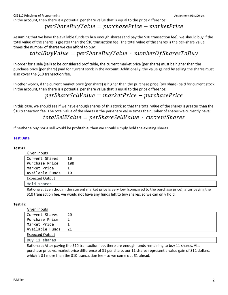 Stock Trader You must work in alone on this assignment. Do not