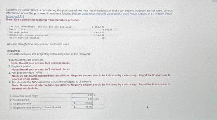 the answers are not correct, please answer it asap Bolloons By Sunset