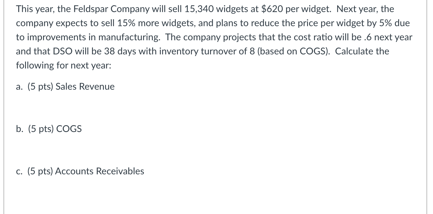 Please answer all parts showing full work and equations! This year, the