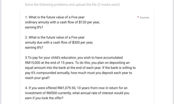 step by step Solve the following problems and upload the file (