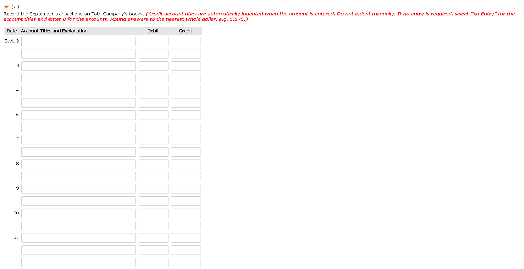 you so much!!! Problem 5-12A (Part Level Submission) Presented here are selected