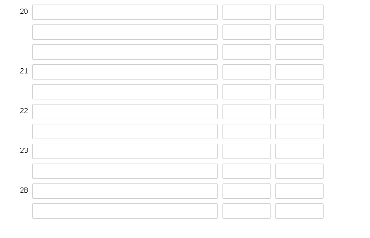 transactions for Toth Company during September of the current year. Toth Company