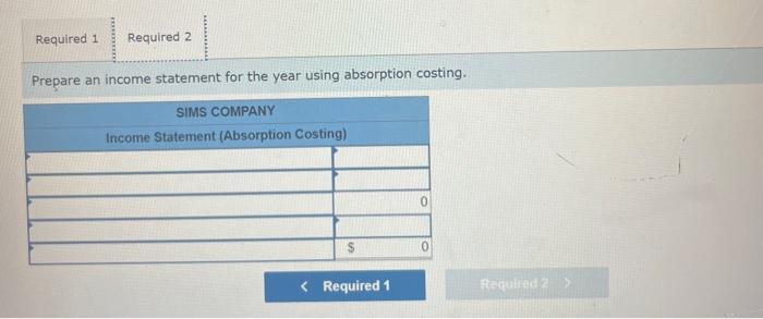 for this year follow. 1. Prepare an income statement for the year