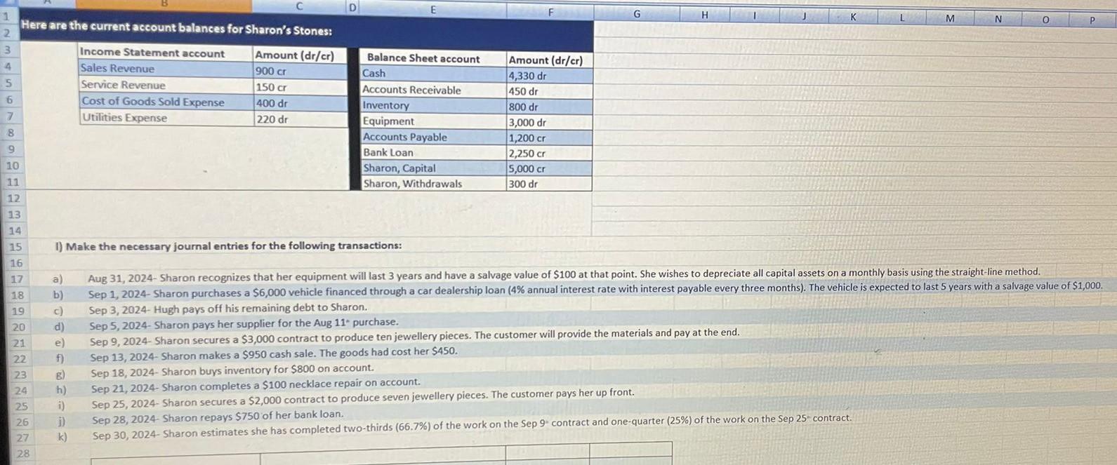 please cover all aspects D E G H M N O