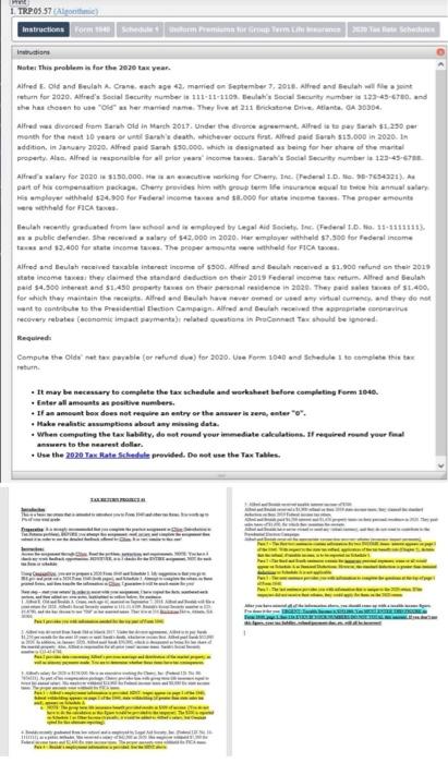  1 TRPOS 57 Almon Instructions Forms Ini Note: This problem is