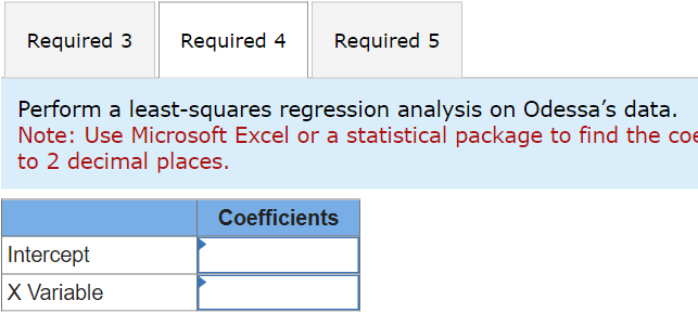 Excel or a statistical package to find the co to 2 decimal