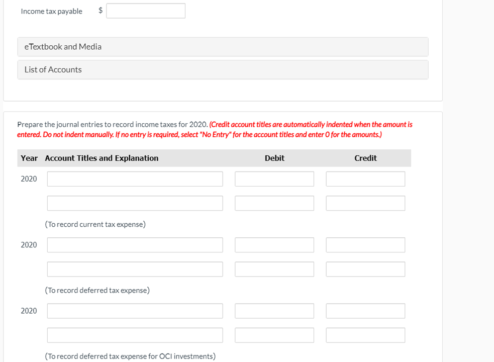 end of December 31, 2020 2. Calculate the deferred tax asset or