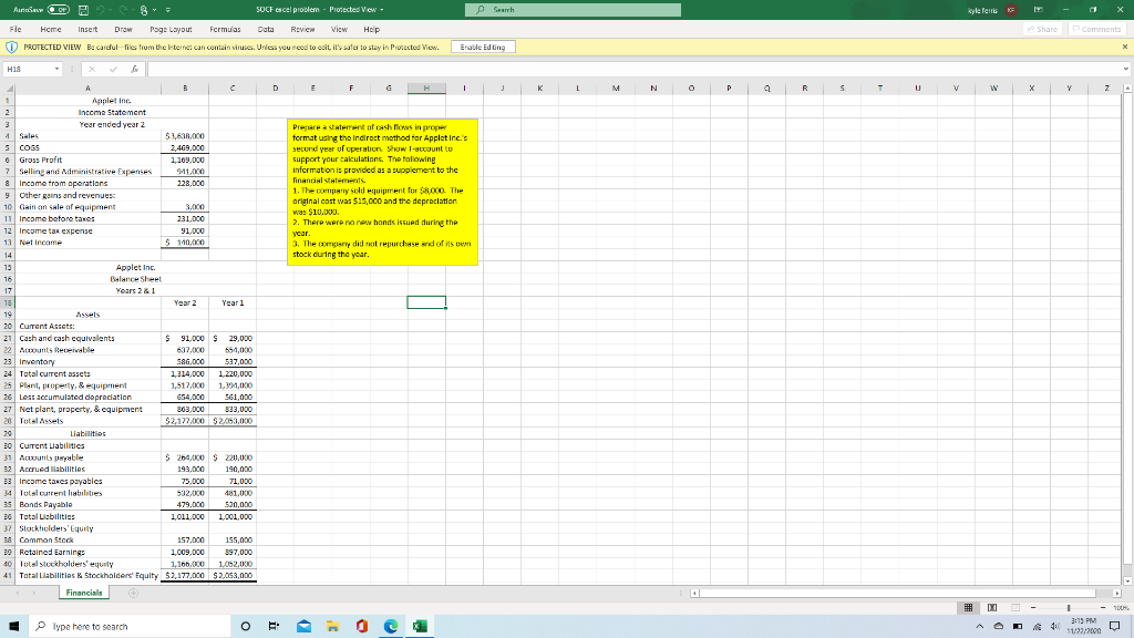  Auri 0 B SOCF cel problem - Protected View - Search