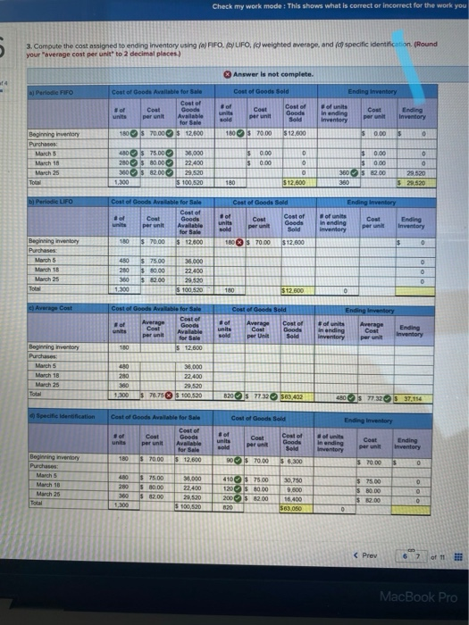 LO P1 (The following information applies to the questions displayed below.) Warnerwoods