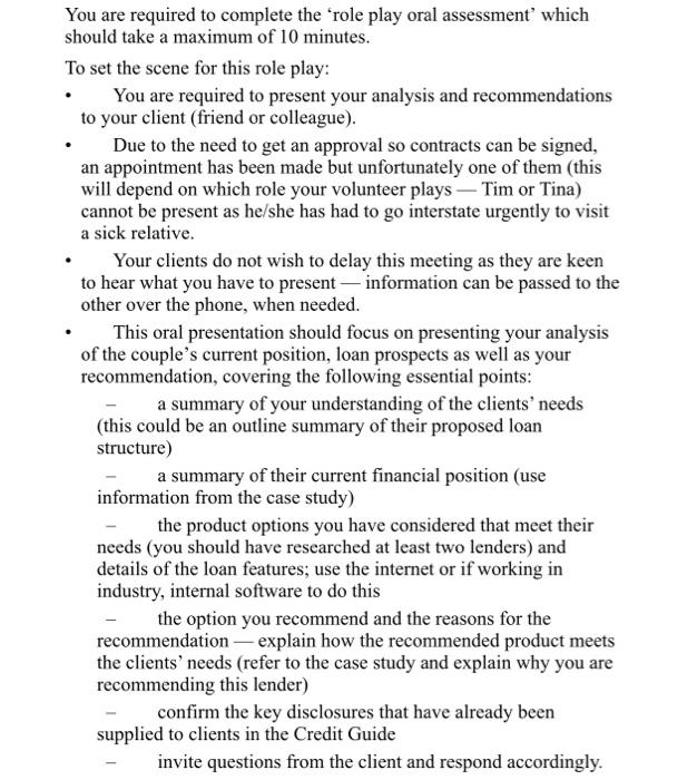 on lenders; have limited knowledge of the loan products available and basically