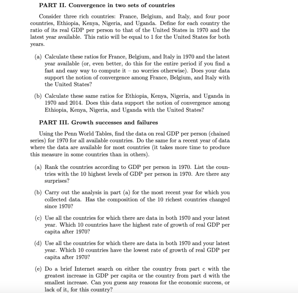 the Penn World Tables that measures real GDP per capita using purchasing