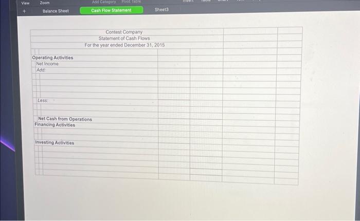 on the company's financial performance with respect to major items affecting cash.