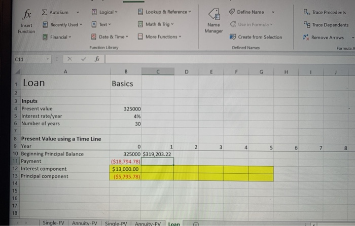  fx AutoSum Logical e Lookup & Reference Define Name Recently Used