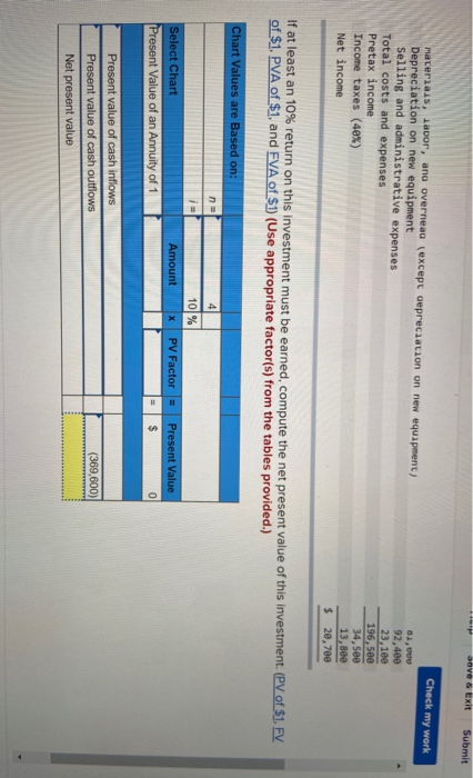 B2B Co. is considering the purchase of equipment that would allow the