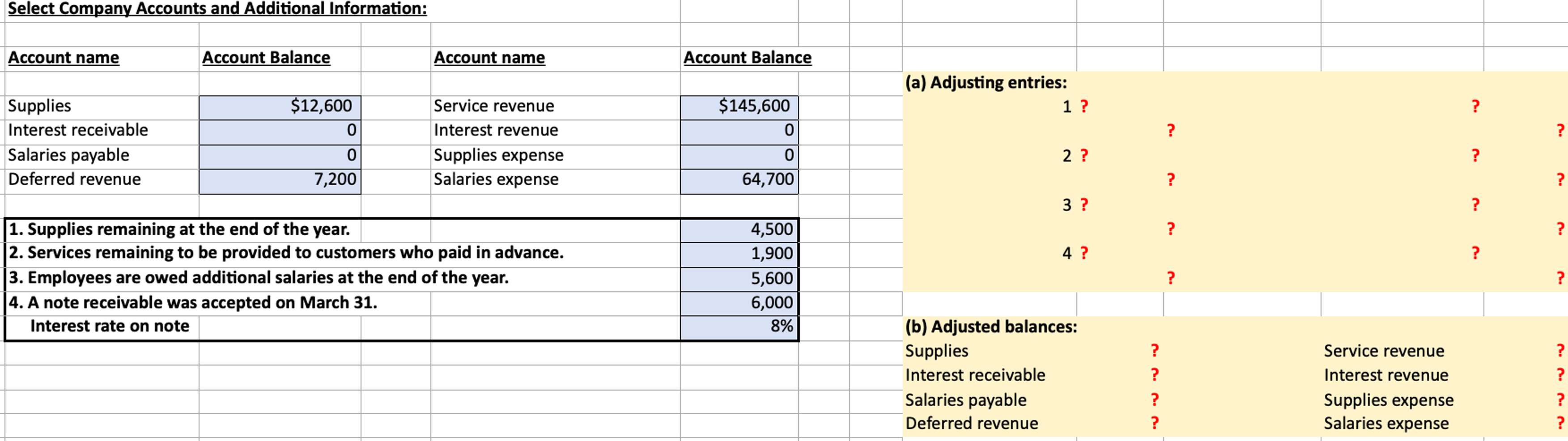  Fill out the question marks only in the same grid format