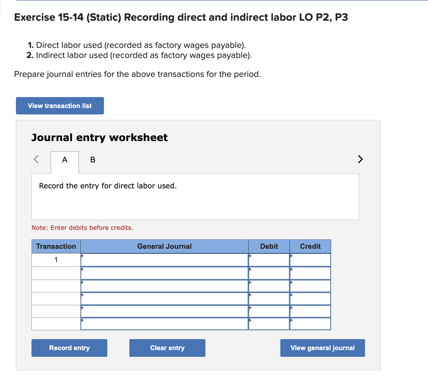 following information applies to the questions displayed below.] The following information is