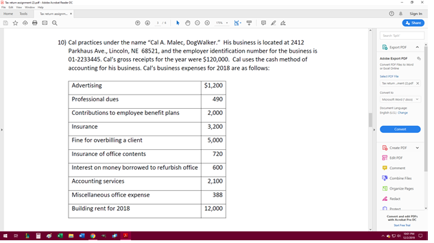 How would i transfer this info onto a tax return? 4