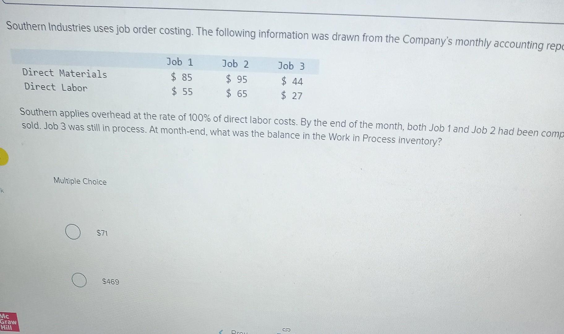 a different Work in Process account for each project under construction. Based