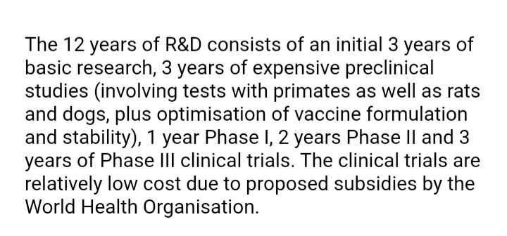 3 years the R&D cost an extra 25%. What would the effect