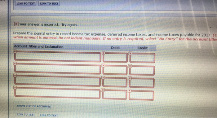 pretax financial income of $66,100 for 2017. The following items cause taxable