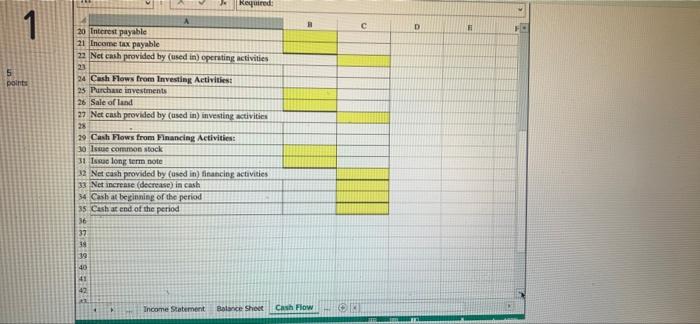 5 Income Statement 6 For the Year Ended December 31, 20X2 7