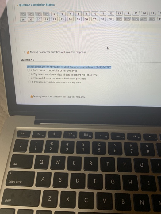  Question Completion Status: ir 2 3 5 6 8 9 10