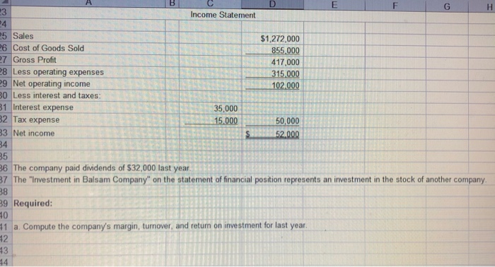 Balance Sheet 7 Assets: 8 Cash 9 Accounts receivable 10 Inventory 11