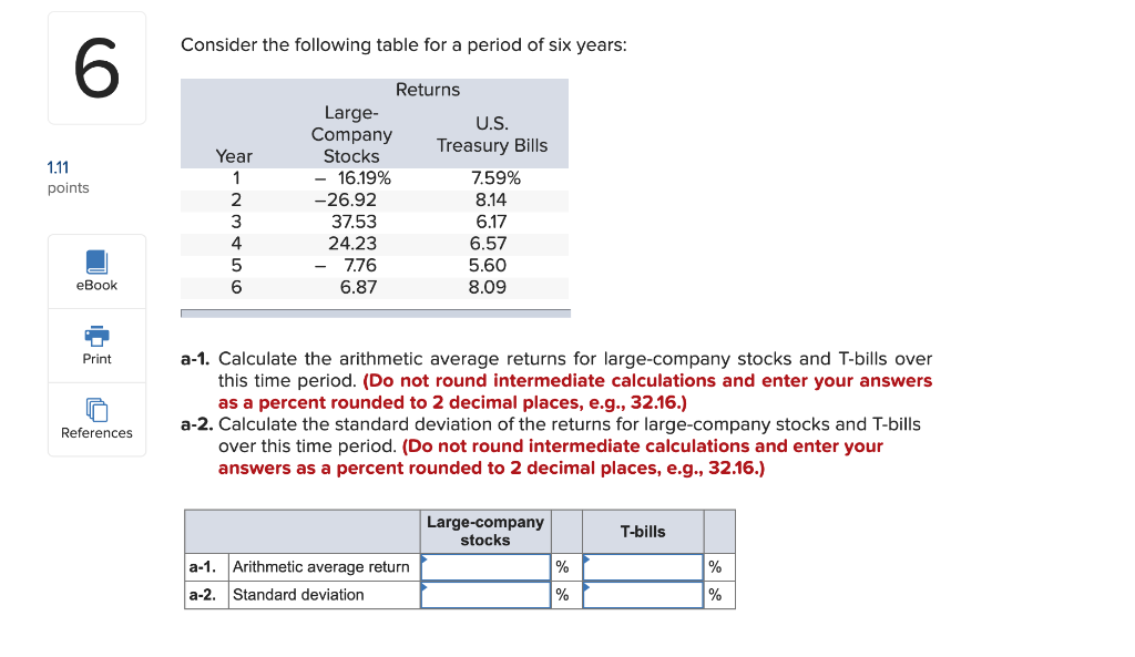 Part B1 and B2 B-1. What was the arithmetic average risk premium