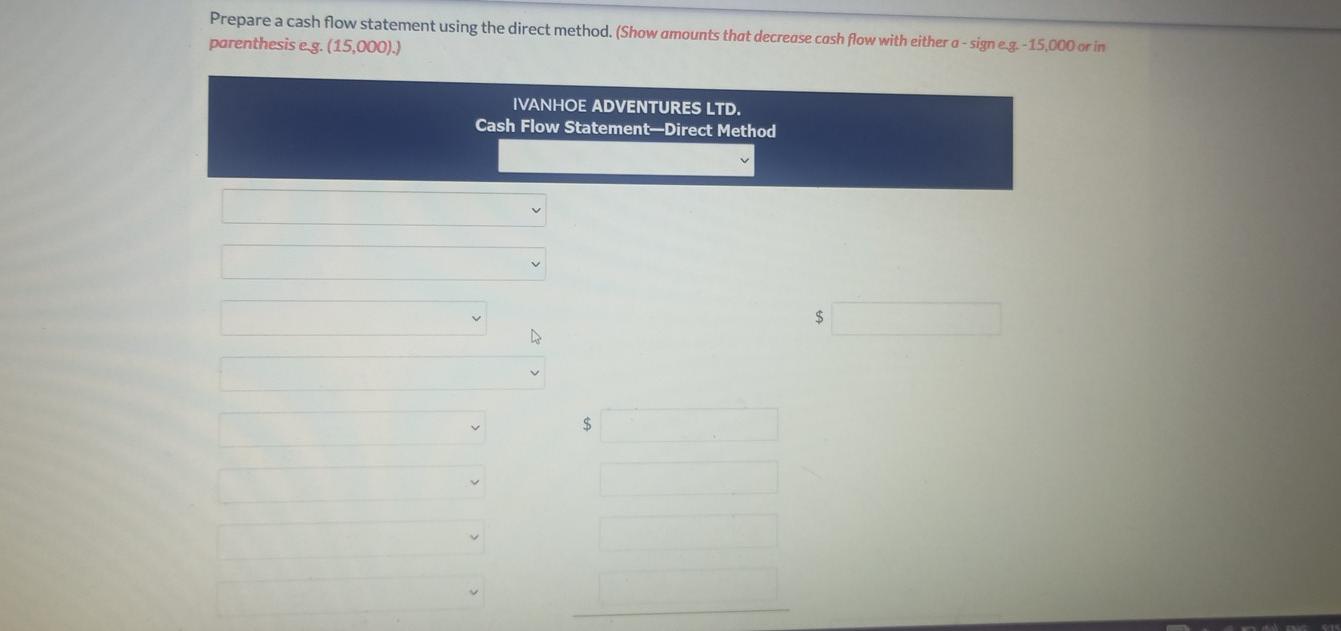 IVANHOE ADVENTURES LTD. Balance Sheet December 31 Assets 2021 2020 Cash $19.350