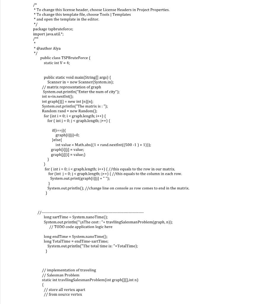 This is the code I have been working using Java , I